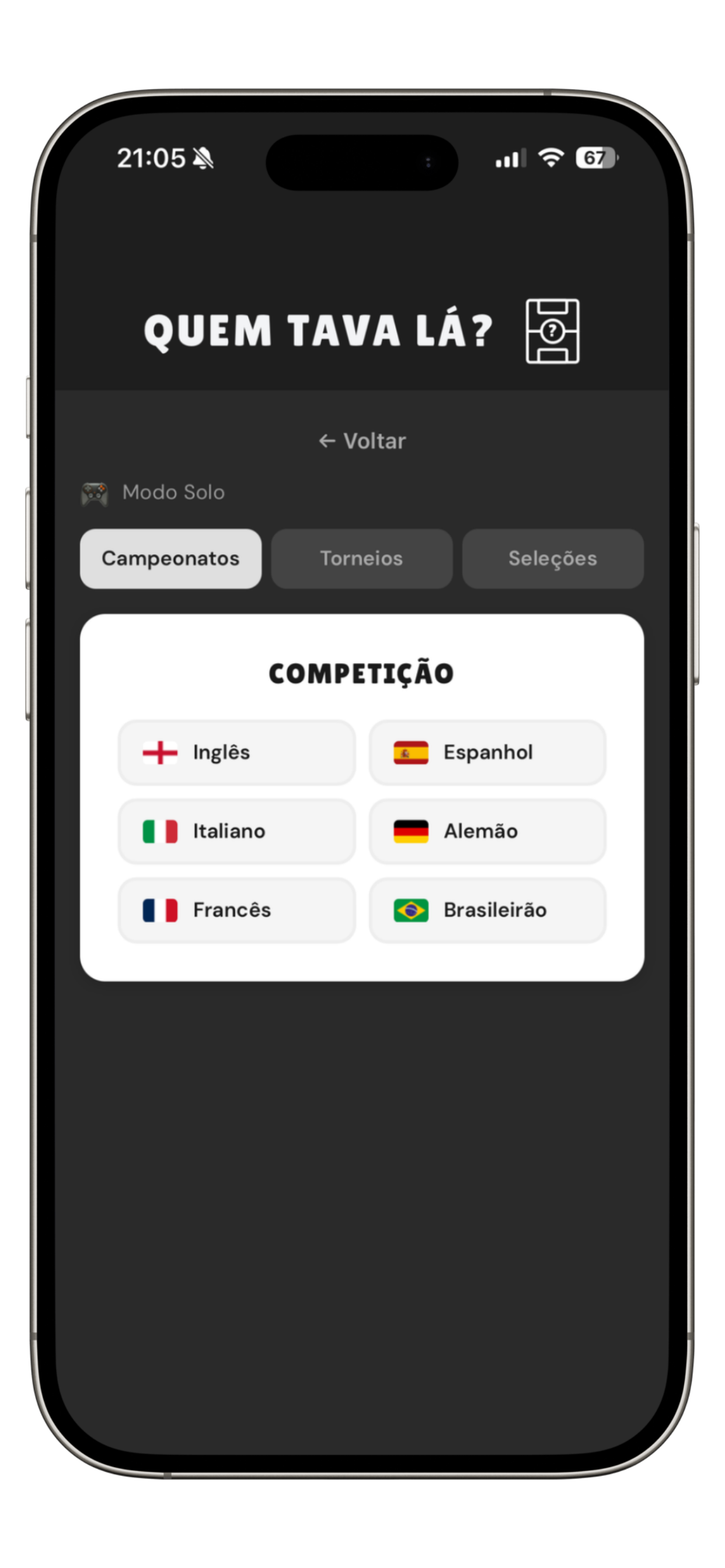 Seleção de competição